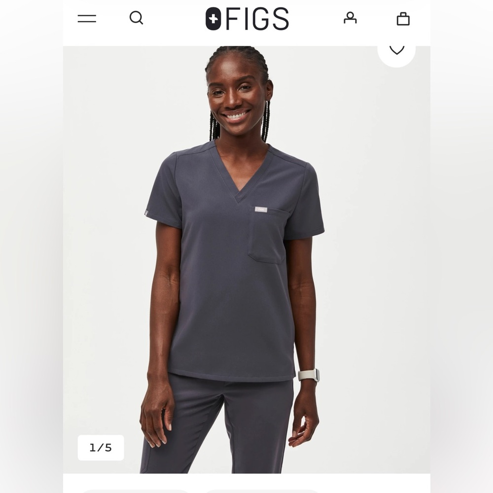 Figs Catarina One-Pocket Scrub Top